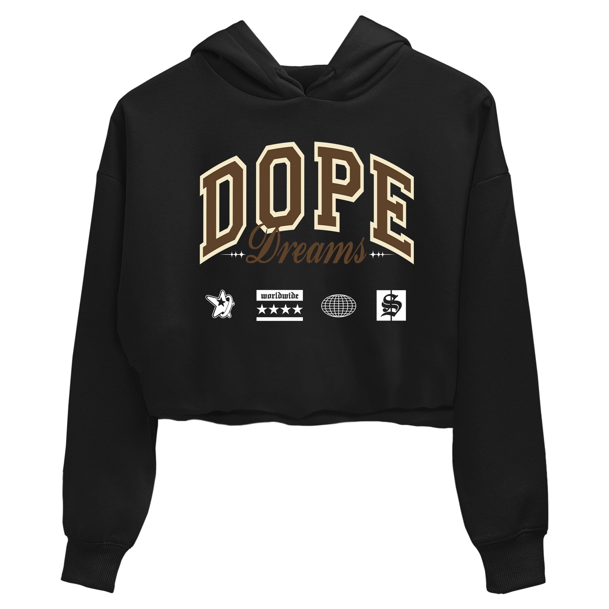 1s Mocha shirts to match jordans Dope Dreams sneaker match tees Air Jordan 1 Mocha match shoes to clothes SNRT Sneaker Tees unisex cotton Black 2 crop tee