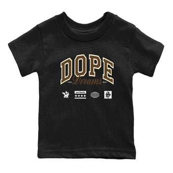 1s Mocha shirts to match jordans Dope Dreams sneaker match tees Air Jordan 1 Mocha match shoes to clothes SNRT Sneaker Tees Youth Baby Black 2 tee