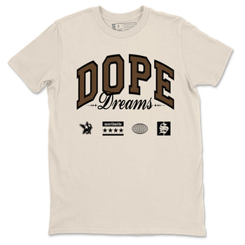 1s Mocha shirts to match jordans Dope Dreams sneaker match tees Air Jordan 1 Mocha match shoes to clothes SNRT Sneaker Tees unisex cotton Natural 2 shirts