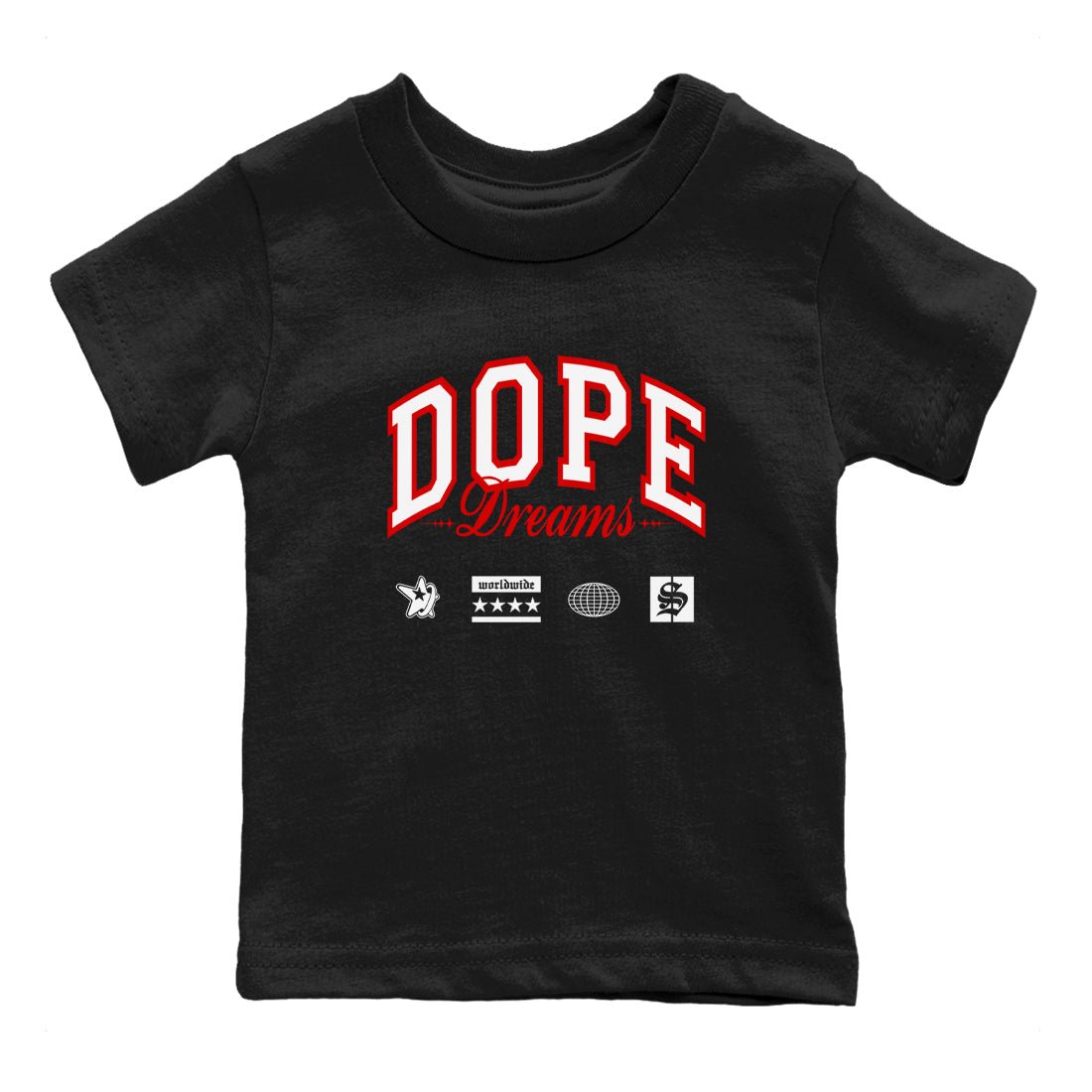 11s Bred Velvet shirts to match jordans Dope Dreams sneaker match tees Air Jordan 11 Bred Velvet SNRT Sneaker Release Tees Youth Baby Black 2 crew neck shirts