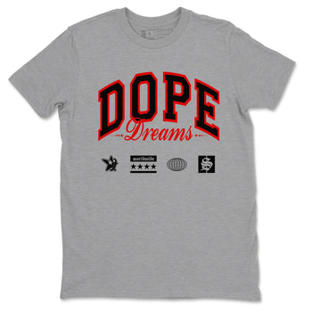 11s Bred Velvet shirts to match jordans Dope Dreams sneaker match tees Air Jordan 11 Bred Velvet SNRT Sneaker Release Tees unisex cotton Heather Grey 2 crew neck shirts