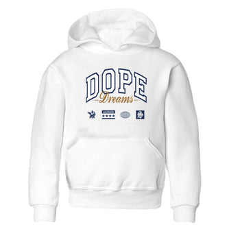 13s Midnight Navy shirts to match jordans Dope Dreams sneaker match tees Air Jordan 13 Midnight Navy SNRT Sneaker Release Tees Youth Baby White 2 crew neck shirts