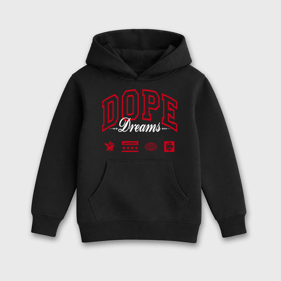 Sneaker match tees – Sneaker Tees To Match Air Jordan 13 University Red Shoes – Dope Dreams Kids T-Shirt Black 2
