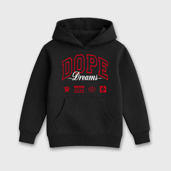 Sneaker match tees – Sneaker Tees To Match Air Jordan 13 University Red Shoes – Dope Dreams Kids T-Shirt Black 2