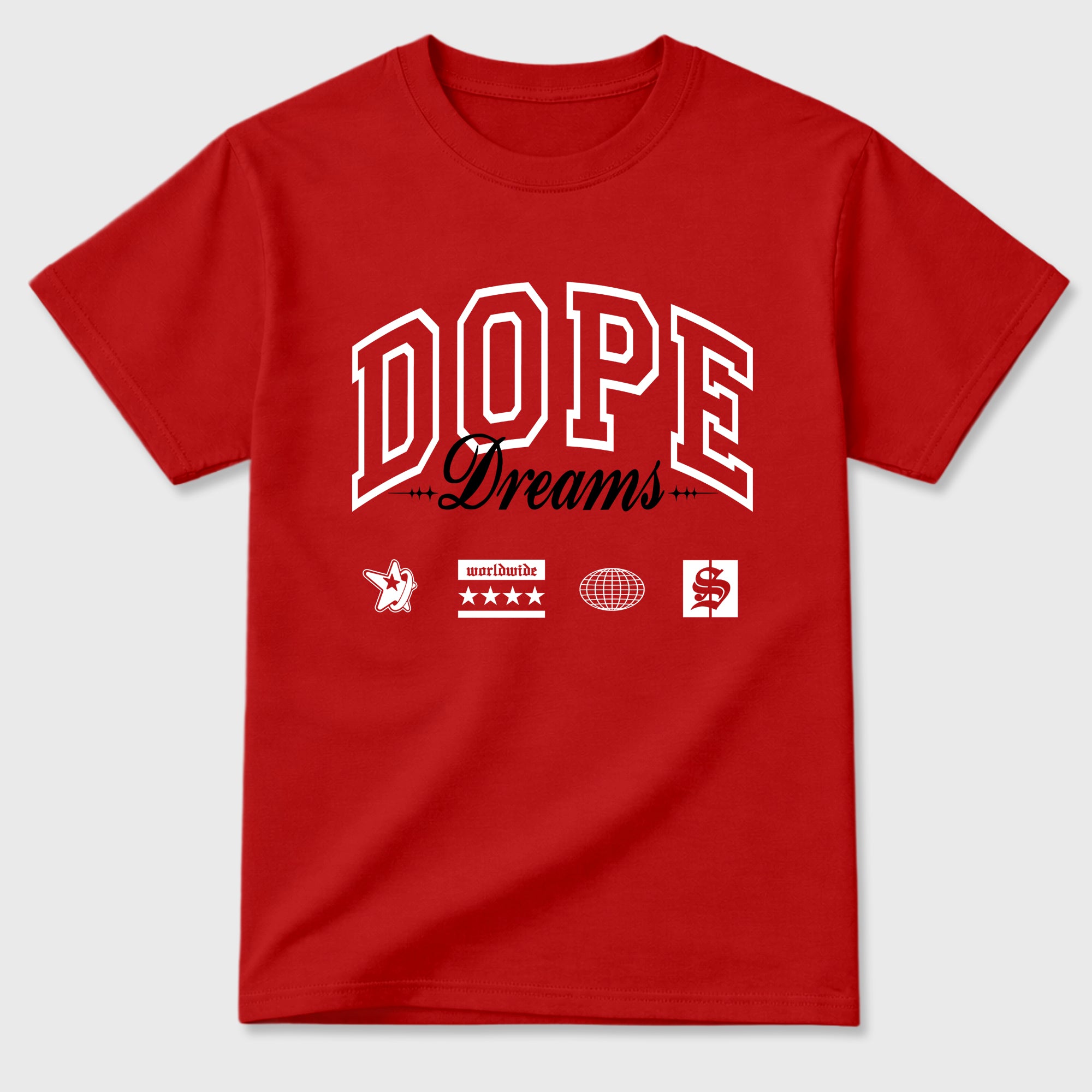 Sneaker match tees – Sneaker Tees To Match Air Jordan 13 University Red Shoes – Dope Dreams Tee Red 2