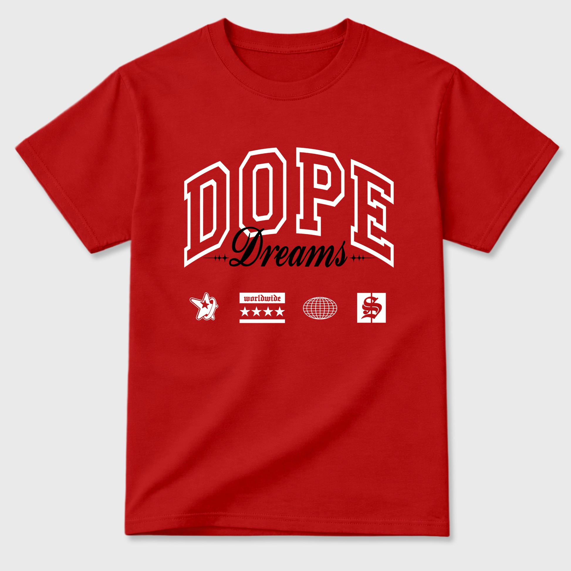 Sneaker match tees – Sneaker Tees To Match Air Jordan 13 University Red Shoes – Dope Dreams Tee Red 2
