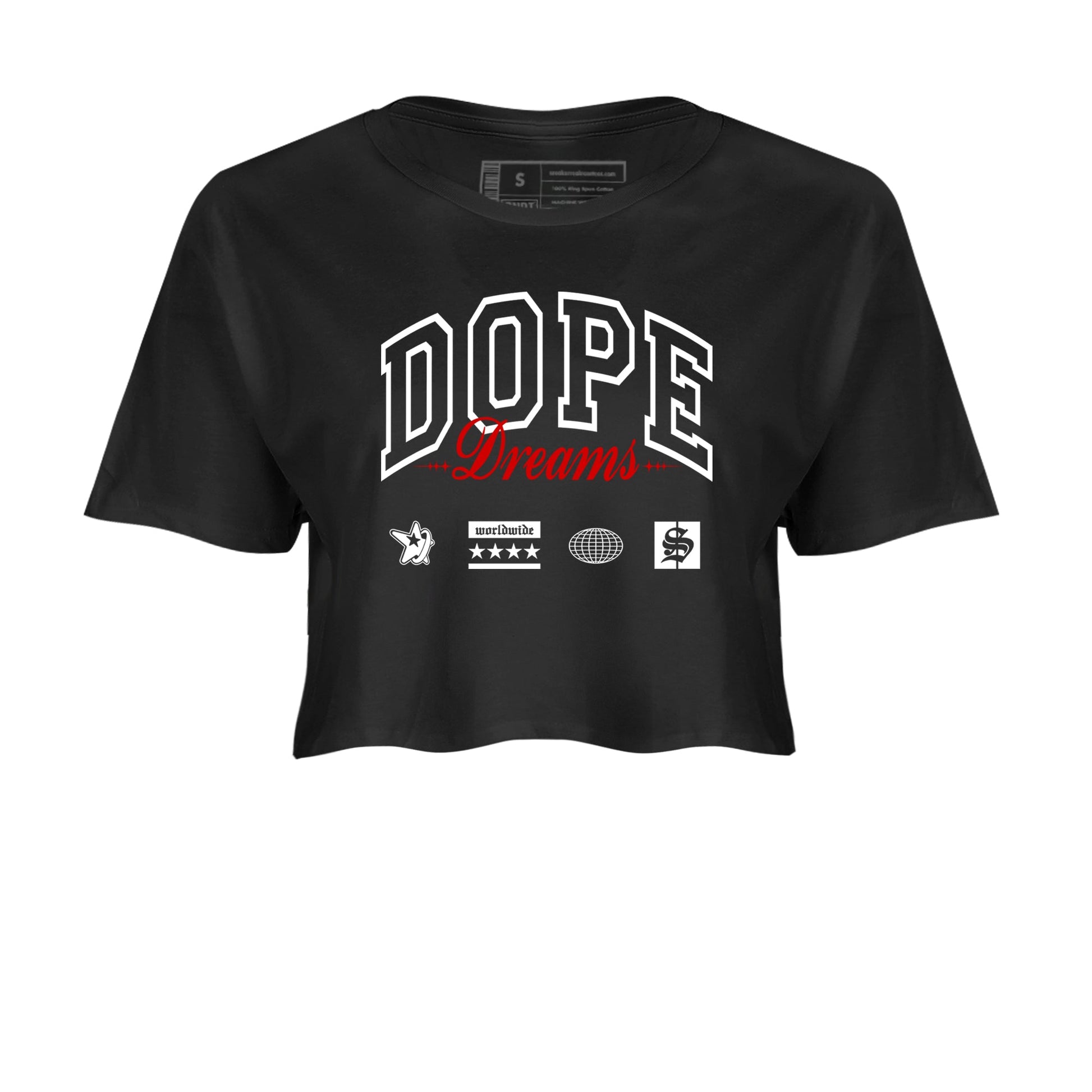 Air Jordan 14 Black Toe t shirts to match sneakers Dope Dreams sneaker match tees 14s Black Toe sneaker match tee SNRT Sneaker Tees unisex cotton Black 2 crop tee