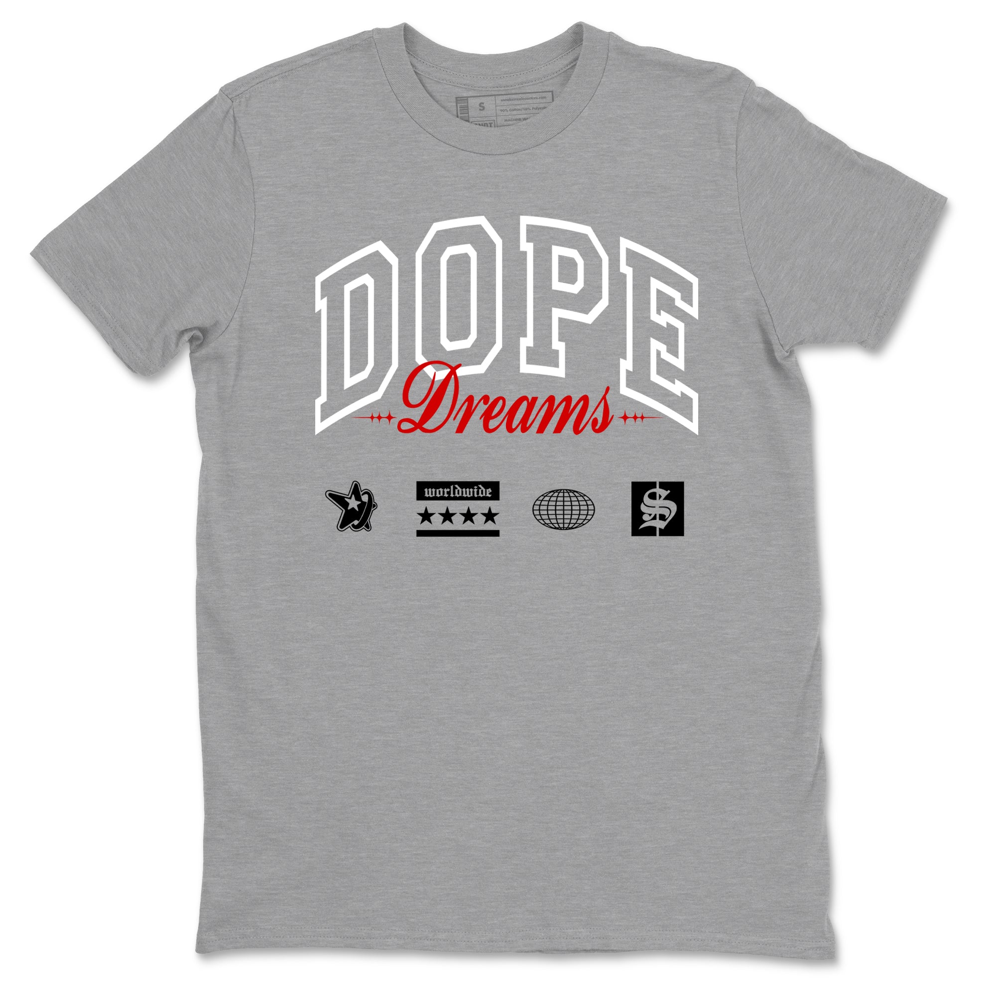 Air Jordan 14 Black Toe t shirts to match sneakers Dope Dreams sneaker match tees 14s Black Toe sneaker match tee SNRT Sneaker Tees unisex cotton Heather Grey 2 shirts