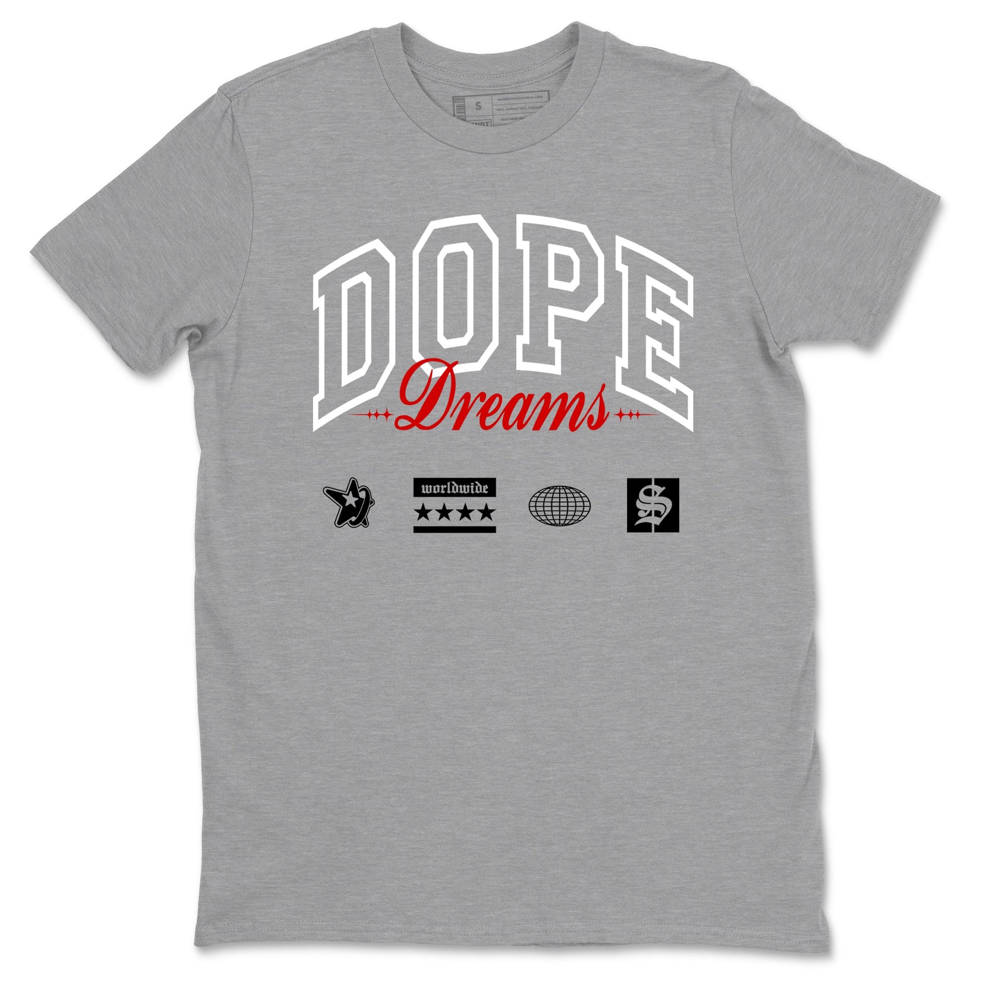 Air Jordan 14 Black Toe t shirts to match sneakers Dope Dreams sneaker match tees 14s Black Toe sneaker match tee SNRT Sneaker Tees unisex cotton Heather Grey 2 shirts