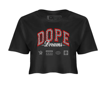 3s Black Cement shirts to match jordans Dope Dreams sneaker match tees Air Jordan 3 Retro OG Black Cement match shoes to clothes SNRT Sneaker Tees unisex cotton Black 2 crop tee