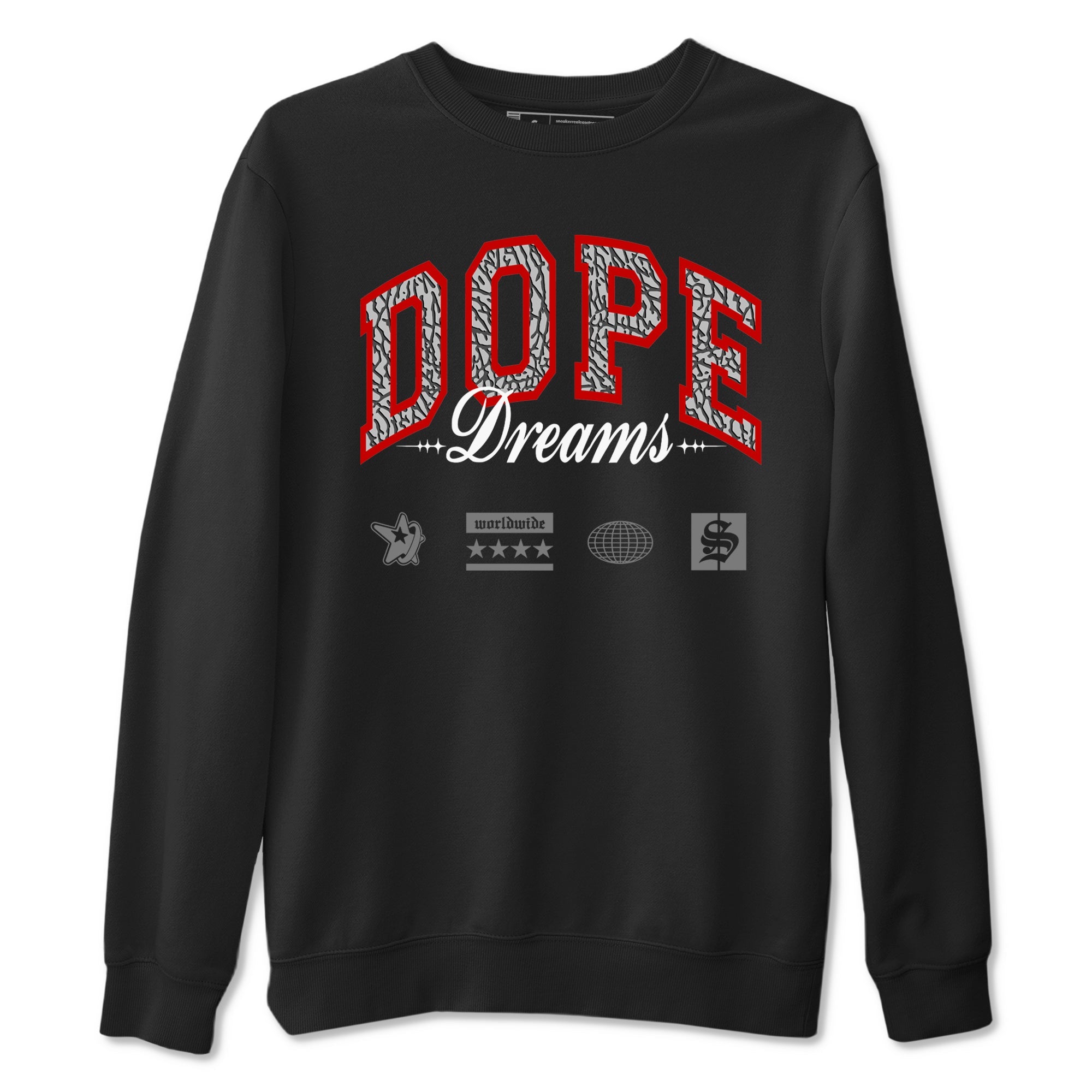 3s Black Cement shirts to match jordans Dope Dreams sneaker match tees Air Jordan 3 Retro OG Black Cement match shoes to clothes SNRT Sneaker Tees unisex cotton Black 2 shirts