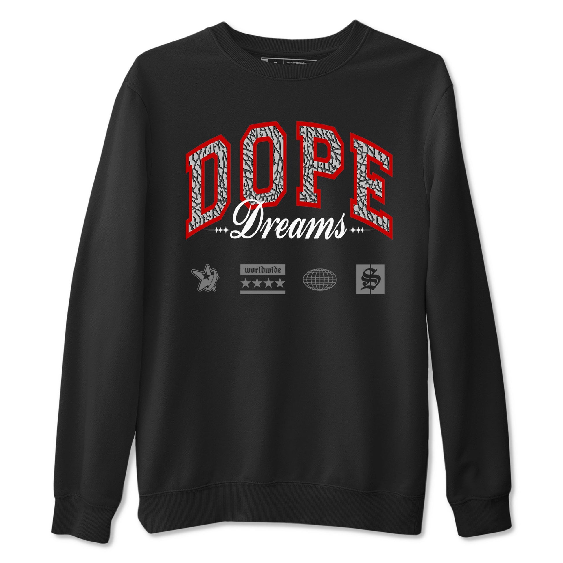 3s Black Cement shirts to match jordans Dope Dreams sneaker match tees Air Jordan 3 Retro OG Black Cement match shoes to clothes SNRT Sneaker Tees unisex cotton Black 2 shirts