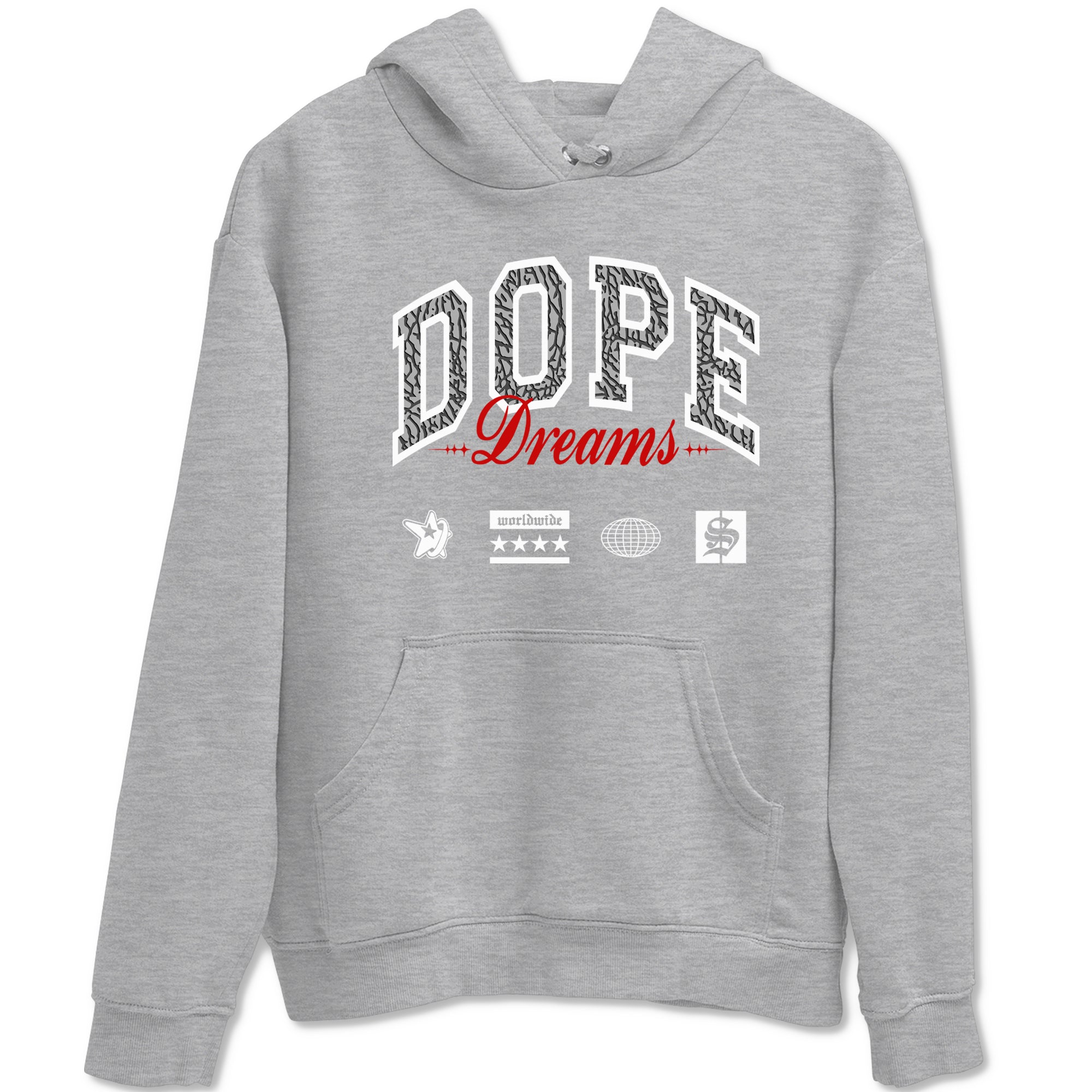 3s Cement Grey shirts to match jordans Dope Dreams sneaker match tees Air Jordan 3 Cement Grey SNRT Sneaker Release Tees unisex cotton Heather Grey 2 crew neck shirts