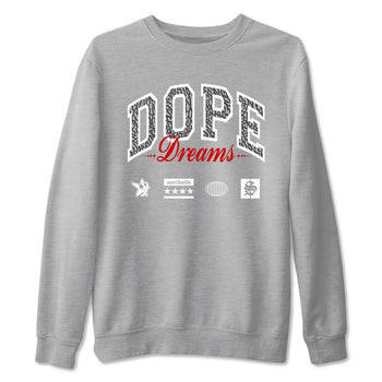 3s Cement Grey shirts to match jordans Dope Dreams sneaker match tees Air Jordan 3 Cement Grey SNRT Sneaker Release Tees unisex cotton Heather Grey 2 crew neck shirts