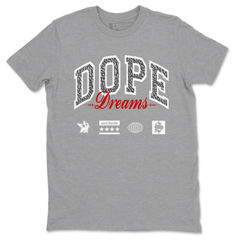 3s Cement Grey shirts to match jordans Dope Dreams sneaker match tees Air Jordan 3 Cement Grey SNRT Sneaker Release Tees unisex cotton Heather Grey 2 crew neck shirts