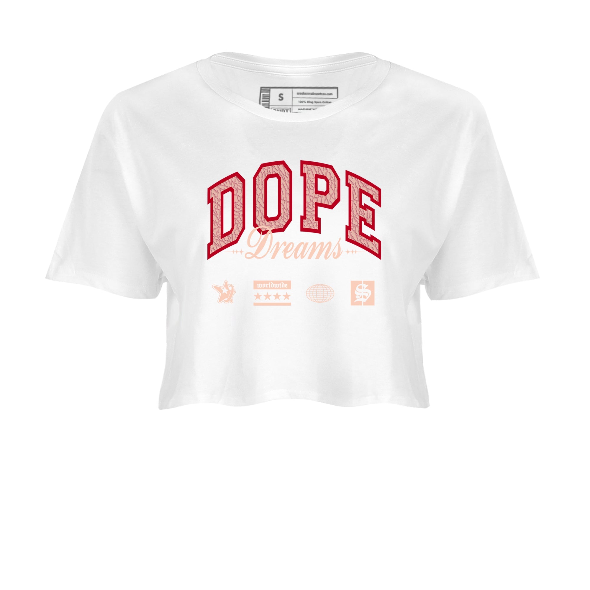 3s Valentines Day shirts to match jordans Dope Dreams best t shirts to wear with jordans Air Jordan 3 Valentines Day match shoes to clothes SNRT Sneaker Tees unisex cotton White 2 crop tee