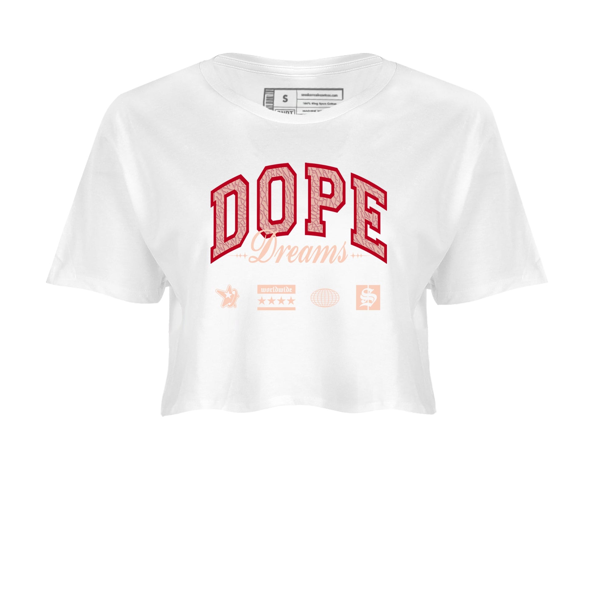 3s Valentines Day shirts to match jordans Dope Dreams best t shirts to wear with jordans Air Jordan 3 Valentines Day match shoes to clothes SNRT Sneaker Tees unisex cotton White 2 crop tee
