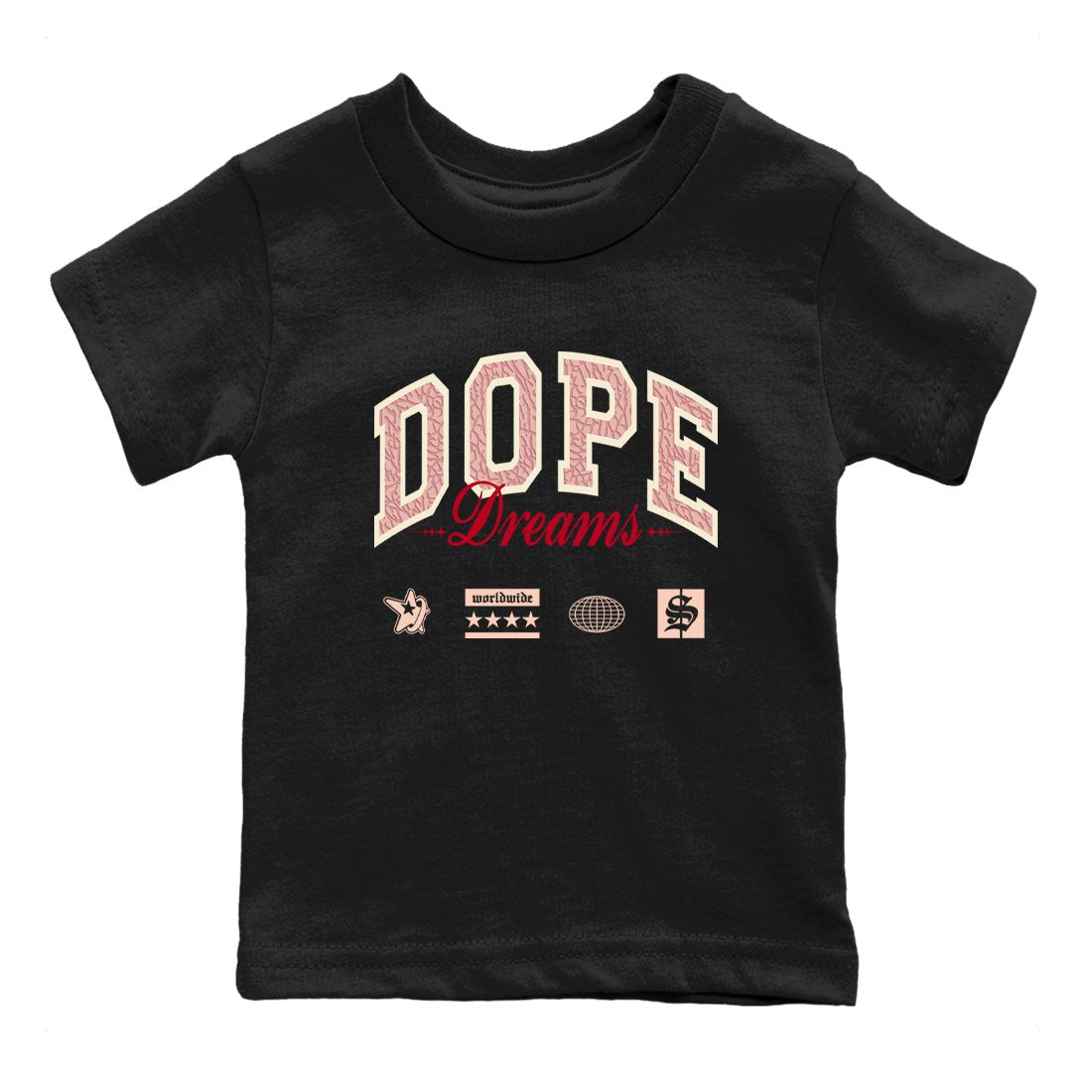 3s Valentines Day shirts to match jordans Dope Dreams best t shirts to wear with jordans Air Jordan 3 Valentines Day match shoes to clothes SNRT Sneaker Tees Youth Baby Black 2 tee