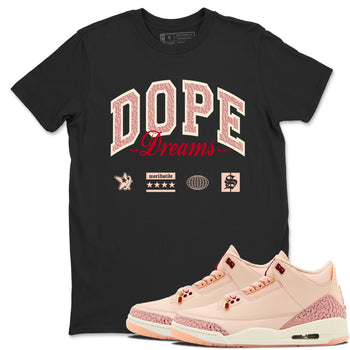 3s Valentines Day shirts to match jordans Dope Dreams best t shirts to wear with jordans Air Jordan 3 Valentines Day match shoes to clothes SNRT Sneaker Tees unisex cotton Black 1 shirts