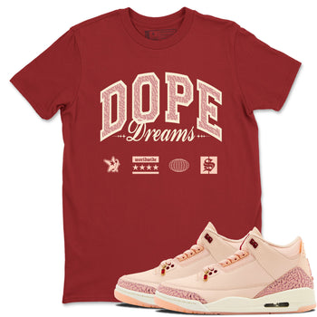 3s Valentines Day shirts to match jordans Dope Dreams best t shirts to wear with jordans Air Jordan 3 Valentines Day match shoes to clothes SNRT Sneaker Tees unisex cotton Cardinal 1 shirts