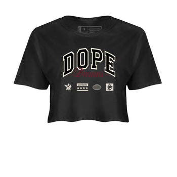 4s A Ma Maniere x Fossil Stone shirts to match jordans Dope Dreams sneaker match tees Air Jordan 4 A Ma Maniere x Fossil Stone match shoes to clothes SNRT Sneaker Tees unisex cotton Black 2 crop tee