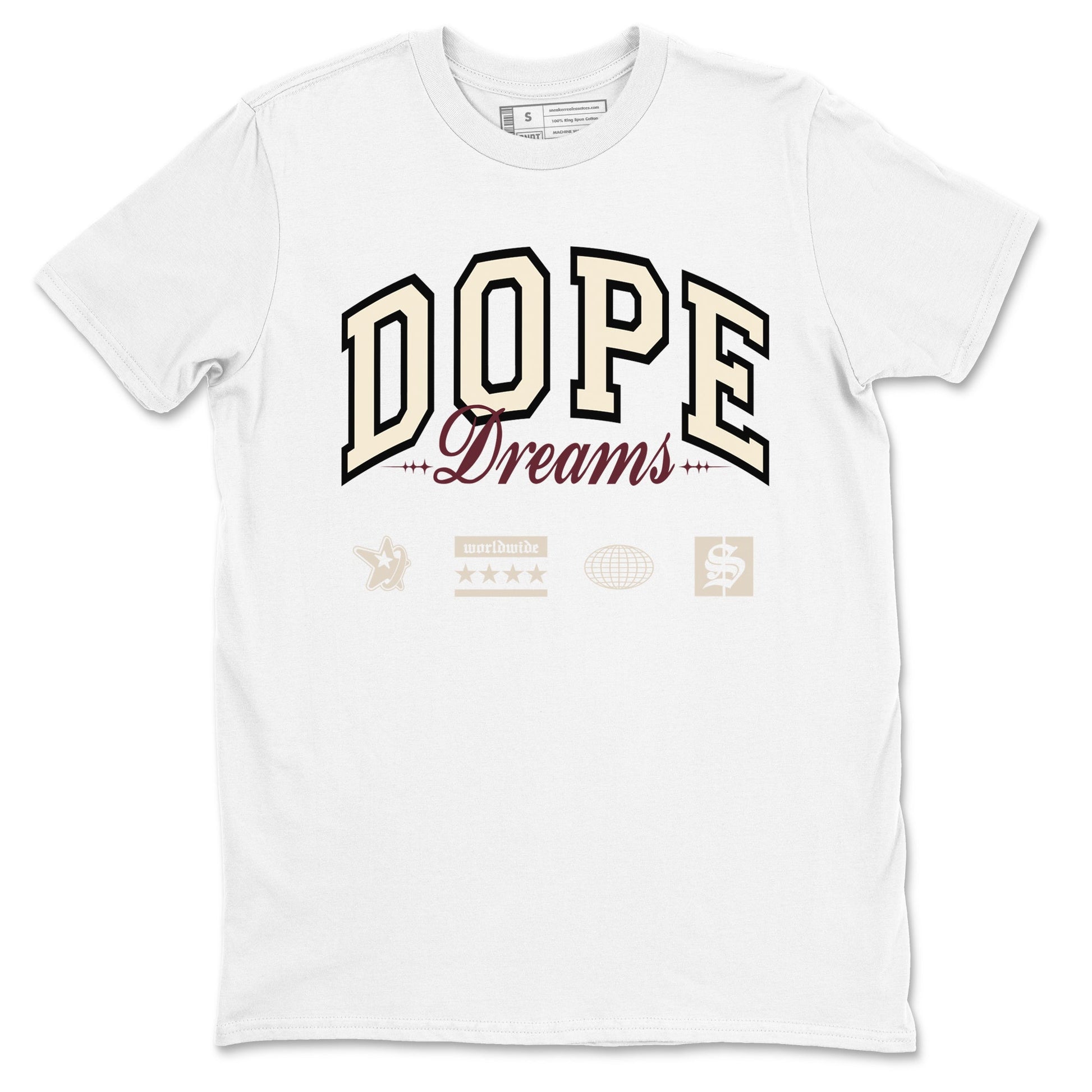 4s A Ma Maniere x Fossil Stone shirts to match jordans Dope Dreams sneaker match tees Air Jordan 4 A Ma Maniere x Fossil Stone match shoes to clothes SNRT Sneaker Tees unisex cotton White 2 shirts