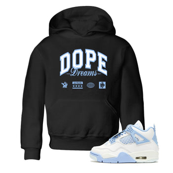 4s Forget Me Not shirts to match jordans Dope Dreams graphic tees Air Jordan 4 Forget Me Not match shoes to clothes SNRT Sneaker Tees Youth Baby Black 1 tee