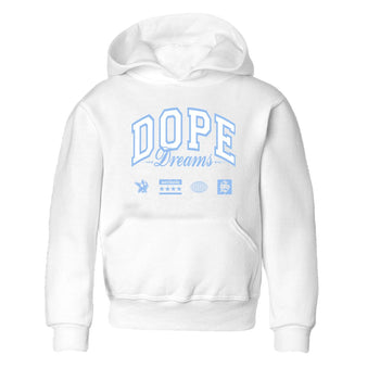 4s Forget Me Not shirts to match jordans Dope Dreams graphic tees Air Jordan 4 Forget Me Not match shoes to clothes SNRT Sneaker Tees Youth Baby White 2 tee
