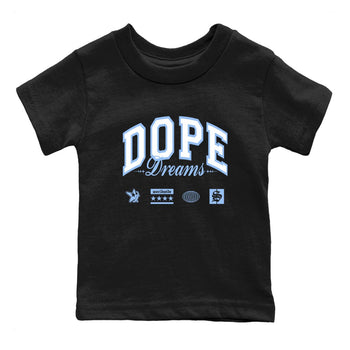 4s Forget Me Not shirts to match jordans Dope Dreams graphic tees Air Jordan 4 Forget Me Not match shoes to clothes SNRT Sneaker Tees Youth Baby Black 2 tee