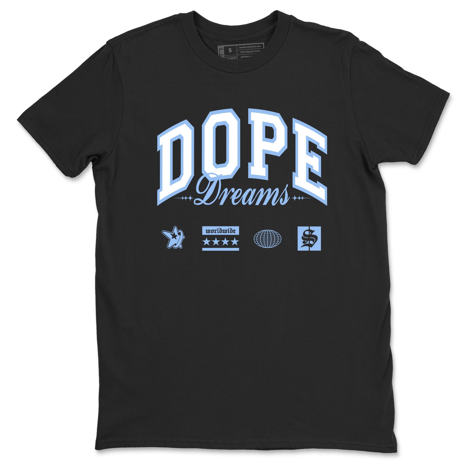 4s Forget Me Not shirts to match jordans Dope Dreams graphic tees Air Jordan 4 Forget Me Not match shoes to clothes SNRT Sneaker Tees unisex cotton Black 2 shirts