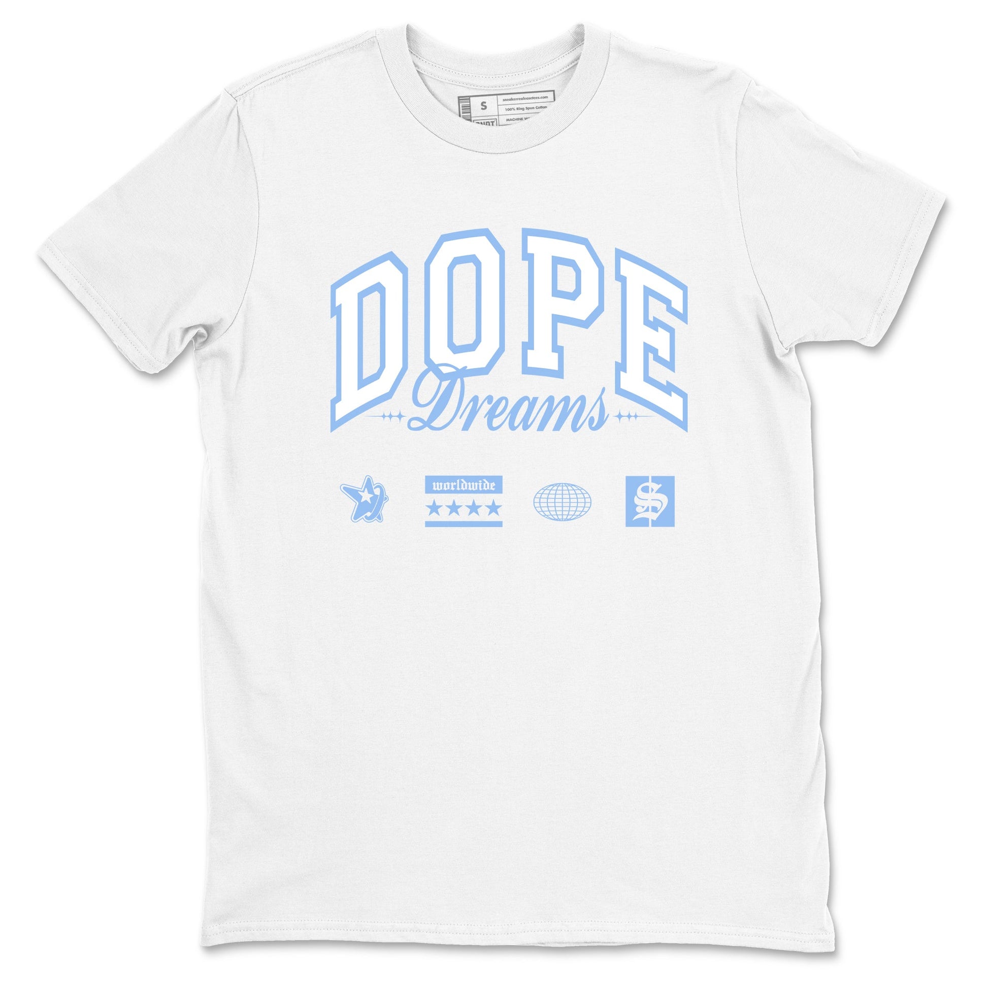 4s Forget Me Not shirts to match jordans Dope Dreams graphic tees Air Jordan 4 Forget Me Not match shoes to clothes SNRT Sneaker Tees unisex cotton White 2 shirts