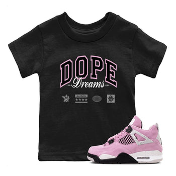 4s Retro Orchid shirts to match jordans Dope Dreams sneaker match tees Air Jordan 4 WMNS Orchid match shoes to clothes SNRT Sneaker Tees Youth Baby Black 1 tee