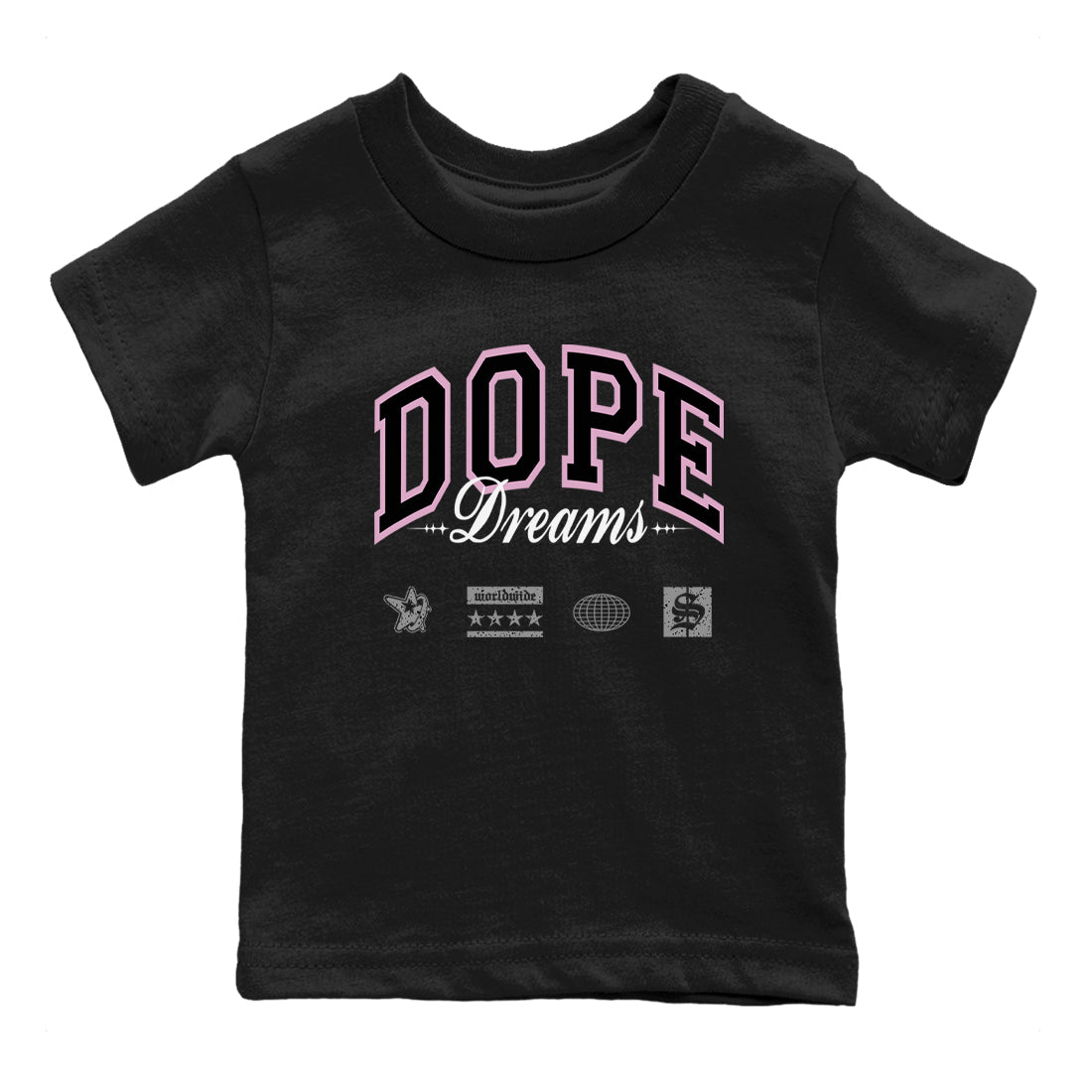 4s Retro Orchid shirts to match jordans Dope Dreams sneaker match tees Air Jordan 4 WMNS Orchid match shoes to clothes SNRT Sneaker Tees Youth Baby Black 2 tee
