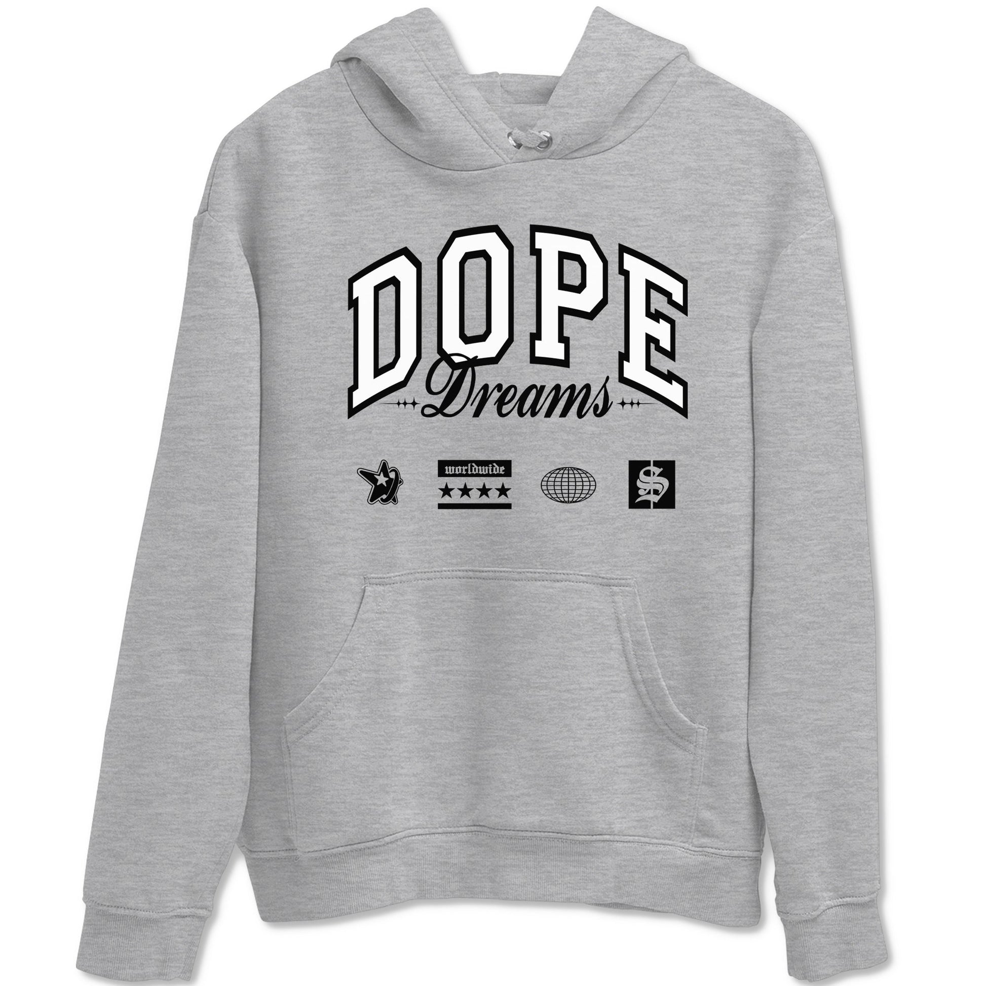 4s White Thunder shirts to match jordans Dope Dreams sneaker match tees Air Jordan 4 White Thunder SNRT Sneaker Release Tees unisex cotton Heather Grey 2 crew neck shirts