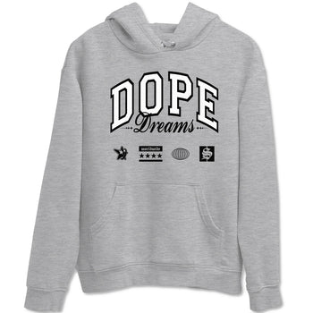 4s White Thunder shirts to match jordans Dope Dreams sneaker match tees Air Jordan 4 White Thunder SNRT Sneaker Release Tees unisex cotton Heather Grey 2 crew neck shirts