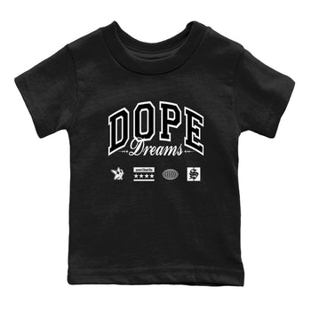 4s White Thunder shirts to match jordans Dope Dreams sneaker match tees Air Jordan 4 White Thunder SNRT Sneaker Release Tees Youth Baby Black 2 crew neck shirts