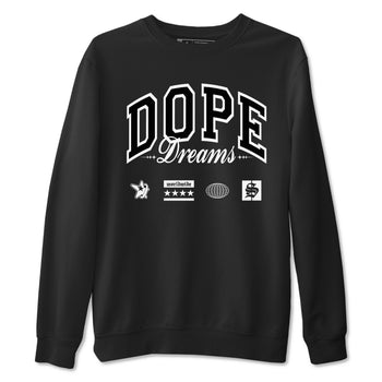 4s White Thunder shirts to match jordans Dope Dreams sneaker match tees Air Jordan 4 White Thunder SNRT Sneaker Release Tees unisex cotton Black 2 crew neck shirts
