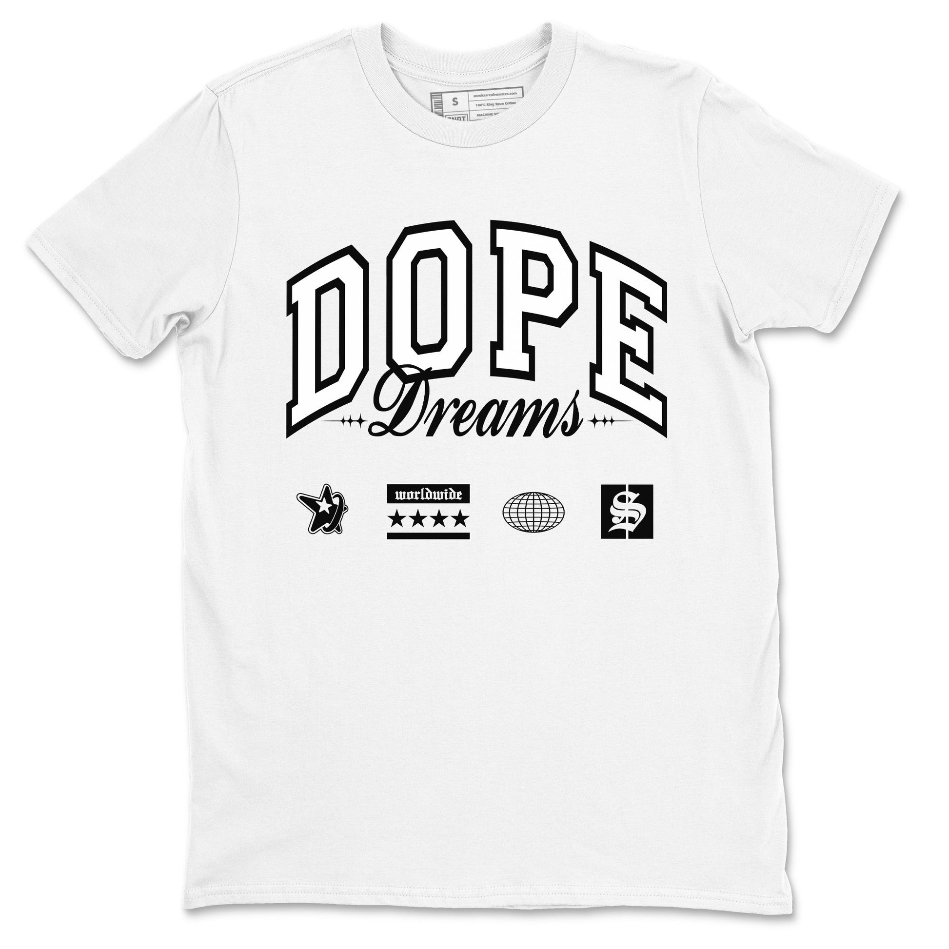 4s White Thunder shirts to match jordans Dope Dreams sneaker match tees Air Jordan 4 White Thunder SNRT Sneaker Release Tees unisex cotton White 2 crew neck shirts
