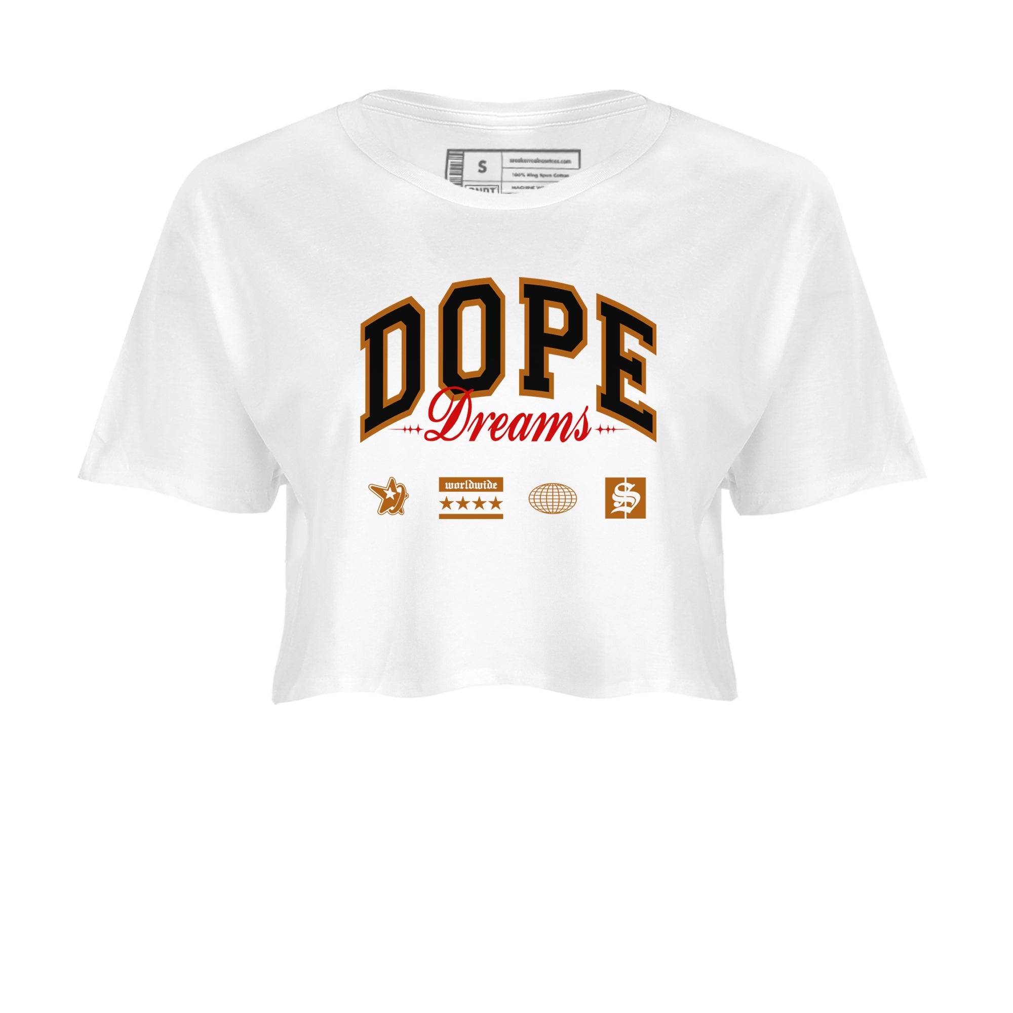 5s Archaeo Brown shirts to match jordans Dope Dreams sneaker match tees Air Jordan 5 Archaeo Brown SNRT Sneaker Release Tees unisex cotton White 2 Crop Shirts
