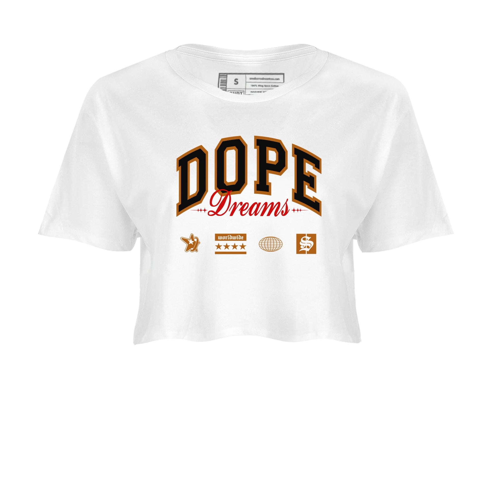 5s Archaeo Brown shirts to match jordans Dope Dreams sneaker match tees Air Jordan 5 Archaeo Brown SNRT Sneaker Release Tees unisex cotton White 2 Crop Shirts
