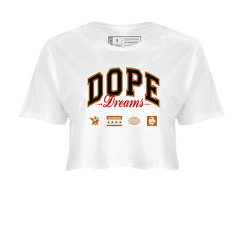 5s Archaeo Brown shirts to match jordans Dope Dreams sneaker match tees Air Jordan 5 Archaeo Brown SNRT Sneaker Release Tees unisex cotton White 2 Crop Shirts