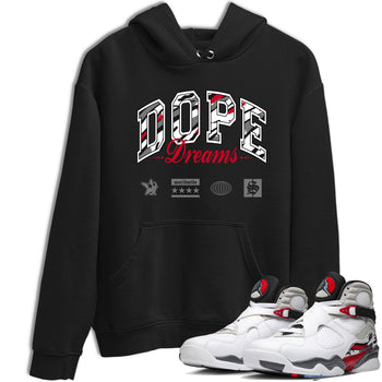 Sneaker Threads – Sneaker Tees To Match Air Jordan 8 Bunny – Dope Dreams Graphic Tee Black 1. Perfect for Jordan releases 2025 colorways.