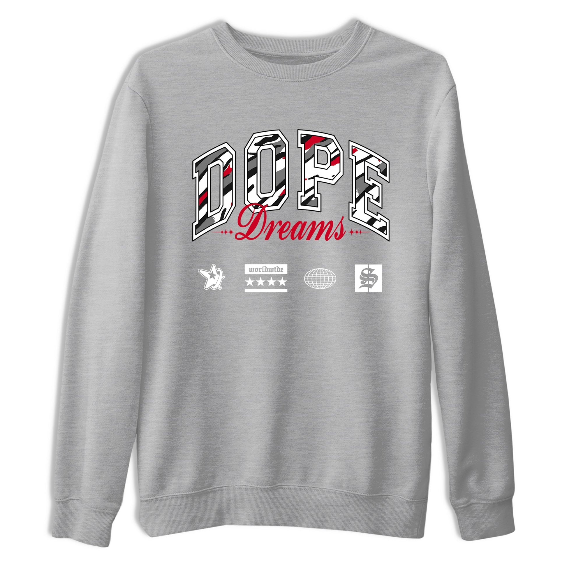 Sneaker Threads – Sneaker Tees To Match Air Jordan 8 Bunny – Dope Dreams Graphic Tee Heather Grey 2. Perfect for Jordan releases 2025 colorways.