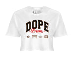 9s Olive shirts to match jordans Dope Dreams sneaker match tees Air Jordan 9 Olive match shoes to clothes SNRT Sneaker Tees unisex cotton White 2 crop tee