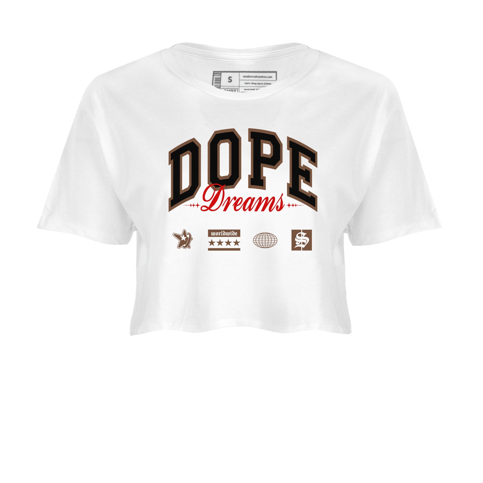 9s Olive shirts to match jordans Dope Dreams sneaker match tees Air Jordan 9 Olive match shoes to clothes SNRT Sneaker Tees unisex cotton White 2 crop tee