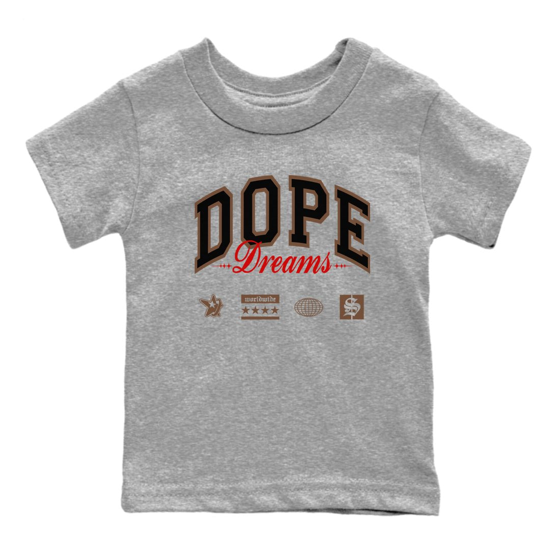 9s Olive shirts to match jordans Dope Dreams sneaker match tees Air Jordan 9 Olive match shoes to clothes SNRT Sneaker Tees Youth Baby Heather Grey 2 tee