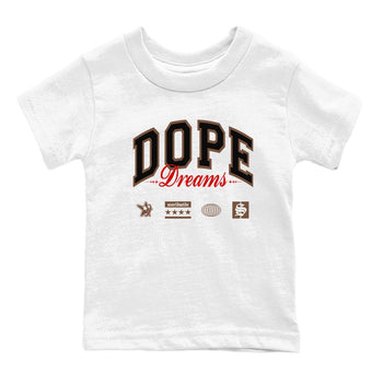 9s Olive shirts to match jordans Dope Dreams sneaker match tees Air Jordan 9 Olive match shoes to clothes SNRT Sneaker Tees Youth Baby White 2 tee