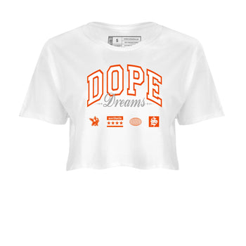 Air Max 1 OG '86 'Summit White and Cosmic Clay shirts to match jordans Dope Dreams sneaker match tees Air Max 1 Cosmic Clay match shoes to clothes SNRT Sneaker Tees unisex cotton White 2 crop tee
