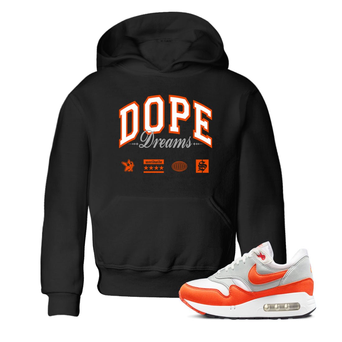 Air Max 1 OG '86 'Summit White and Cosmic Clay shirts to match jordans Dope Dreams sneaker match tees Air Max 1 Cosmic Clay match shoes to clothes SNRT Sneaker Tees Youth Baby Black 1 tee