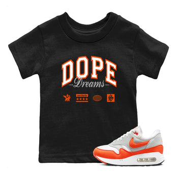 Air Max 1 OG '86 'Summit White and Cosmic Clay shirts to match jordans Dope Dreams sneaker match tees Air Max 1 Cosmic Clay match shoes to clothes SNRT Sneaker Tees Youth Baby Black 1 tee